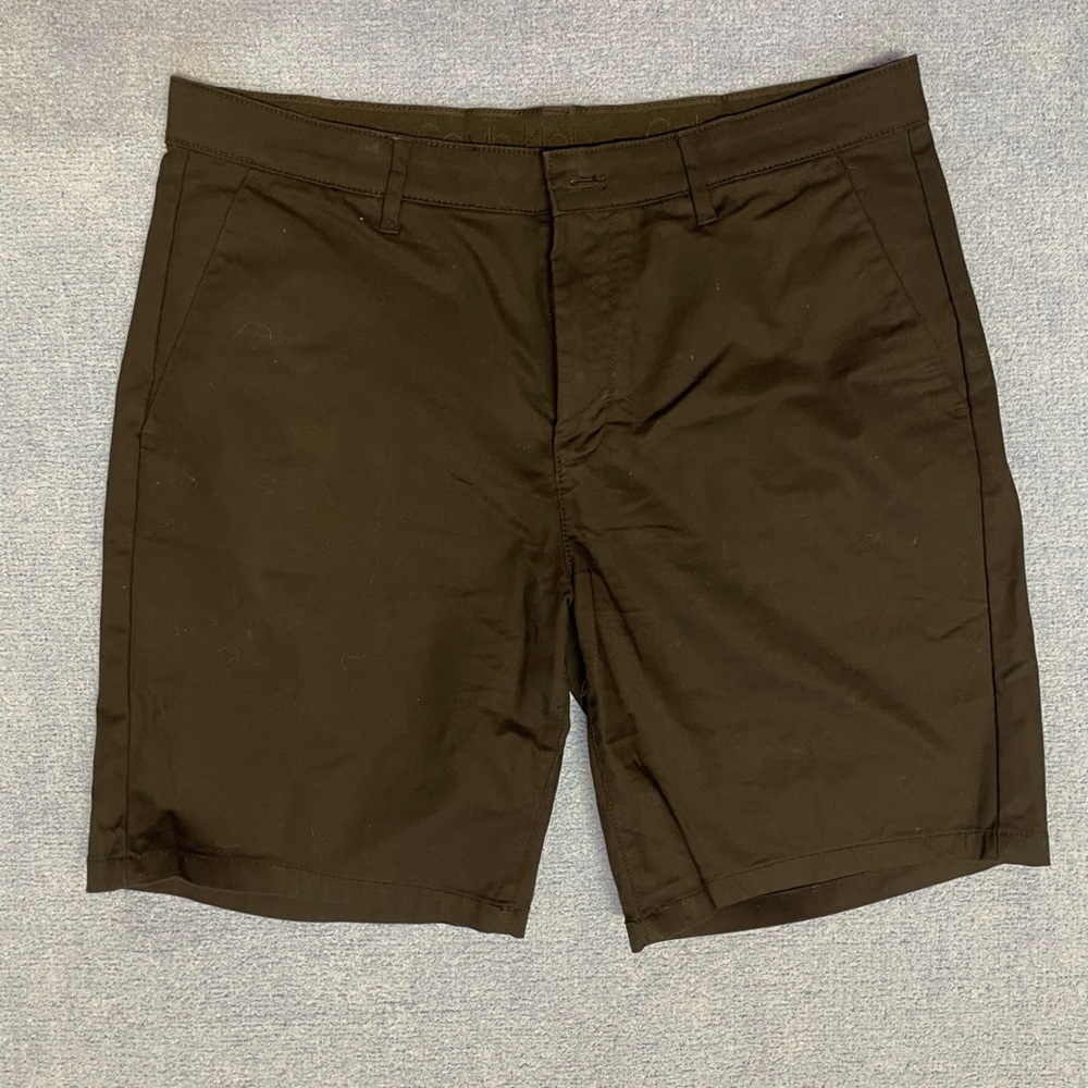 Calvin Klein Black Men’s Flat-Front Shorts